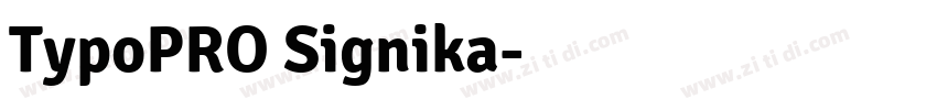 TypoPRO Signika字体转换